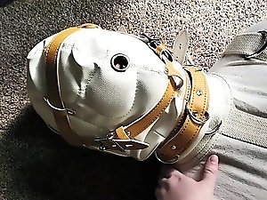 Straight Jacket Bondage With My Chastity-Locked Pet